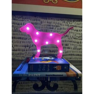 Victoria's Secret PINK Dog Light Up Display Neon Pink LED Store Sign Rare